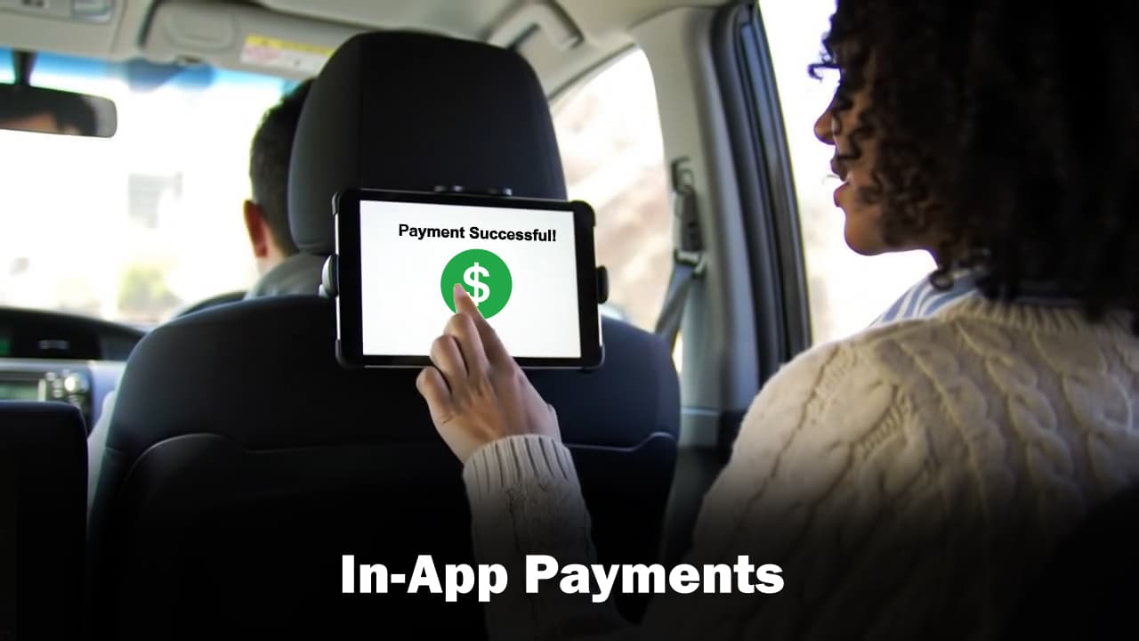 Passenger using app