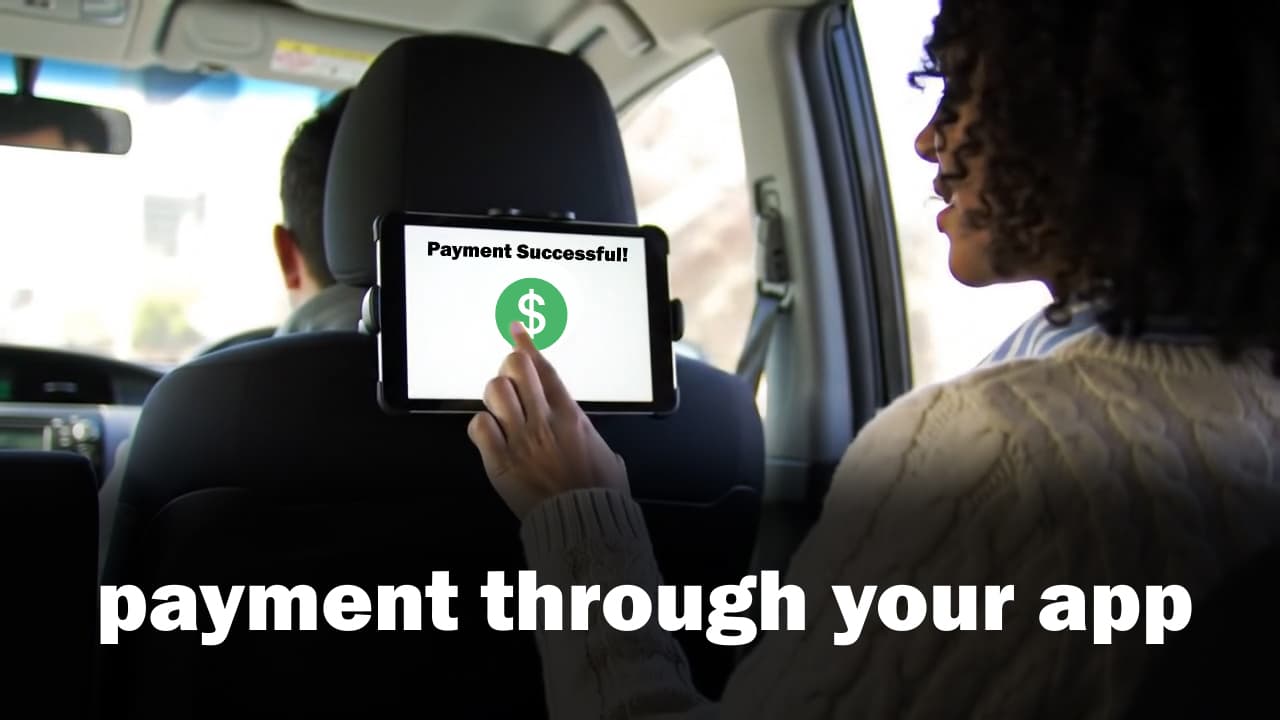 Passenger using app